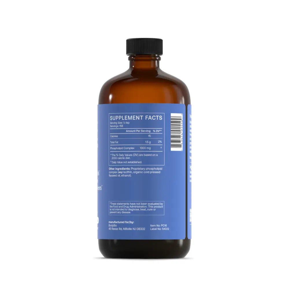 BodyBio PC Liquid (Phosphatidylcholine) - 473.18 ml | Body Bio