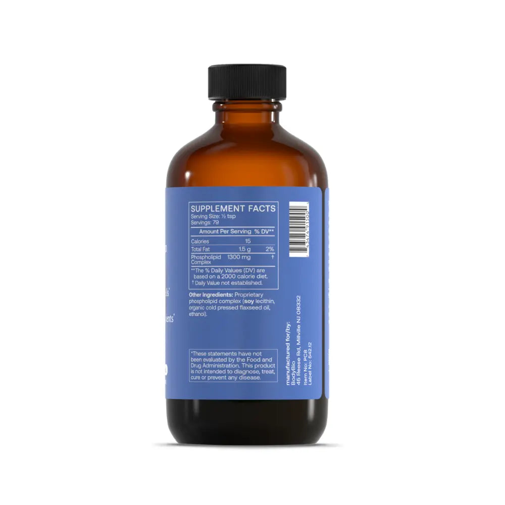 BodyBio PC Liquid (Phosphatidylcholine) - 236.59 ml | Body Bio