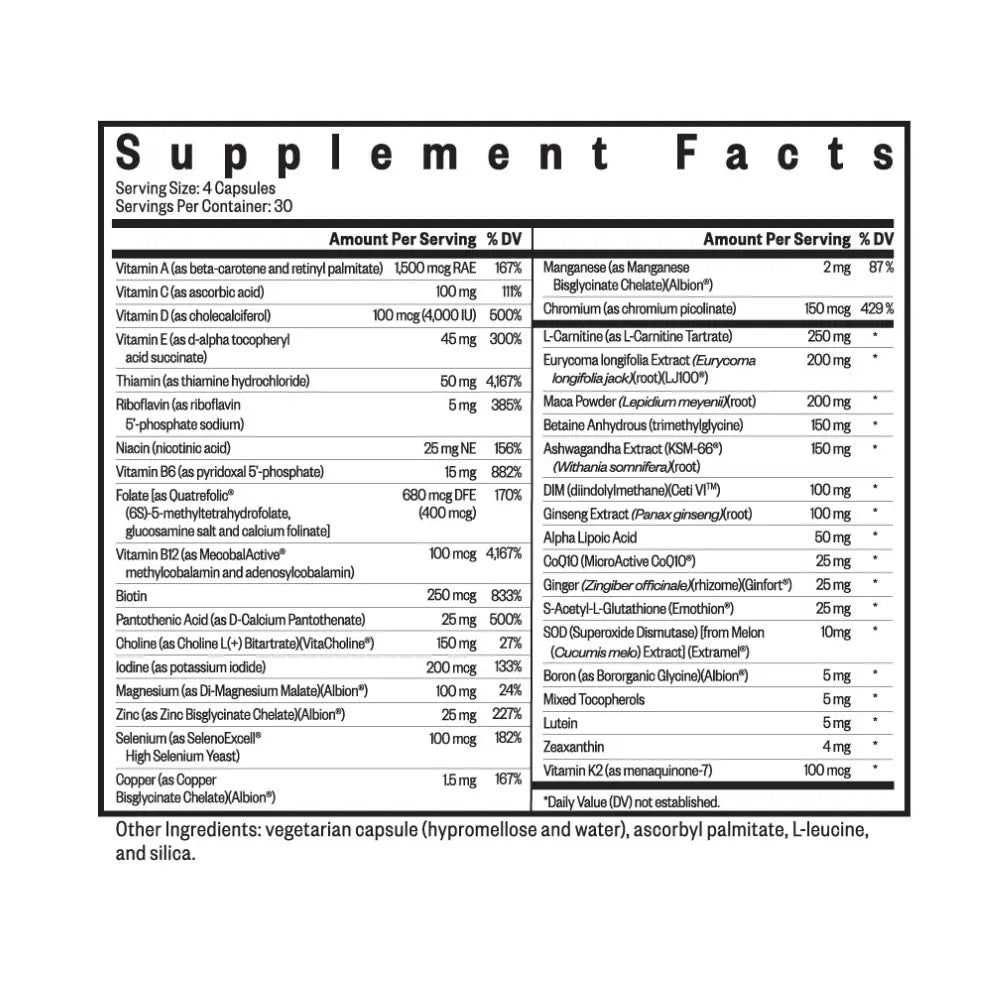 Optimal Man - 120 Capsules | Seeking Health