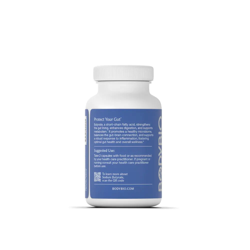 Butyrate Sodium - 100 Capsules | Body Bio