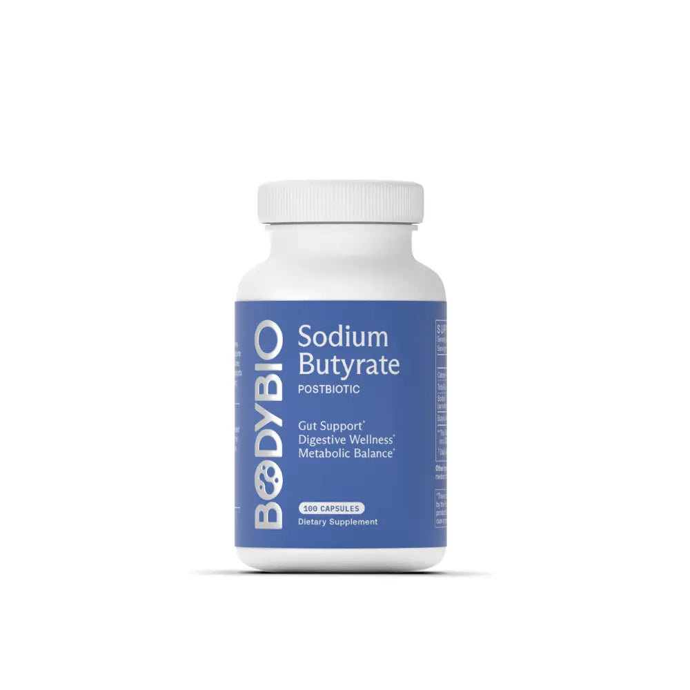 Butyrate Sodium - 100 Capsules | Body Bio