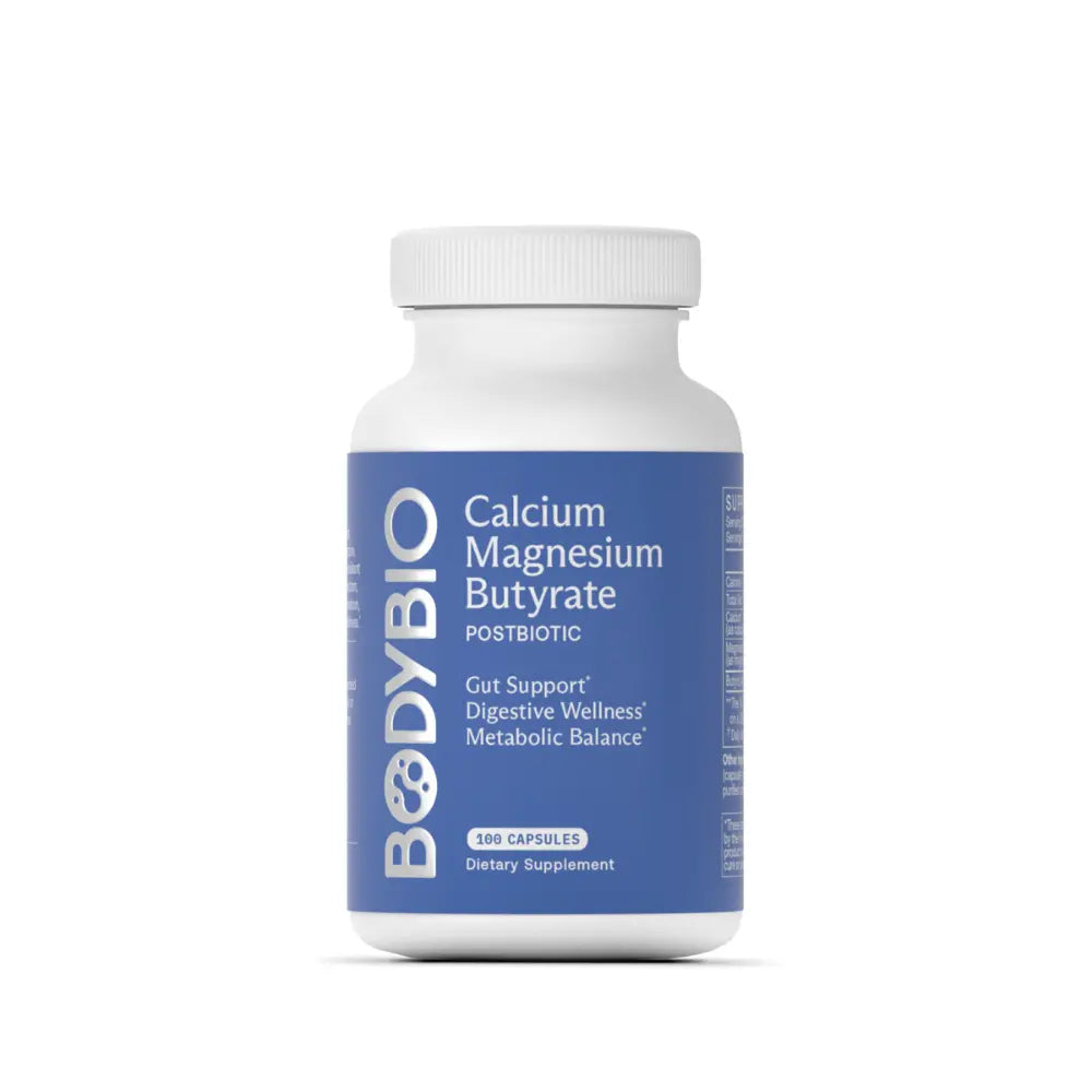Butyrate Calcium Magnesium - 100 Capsules | Body Bio