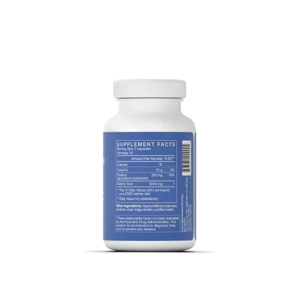 Butyrate Calcium Magnesium - 100 Capsules | Body Bio