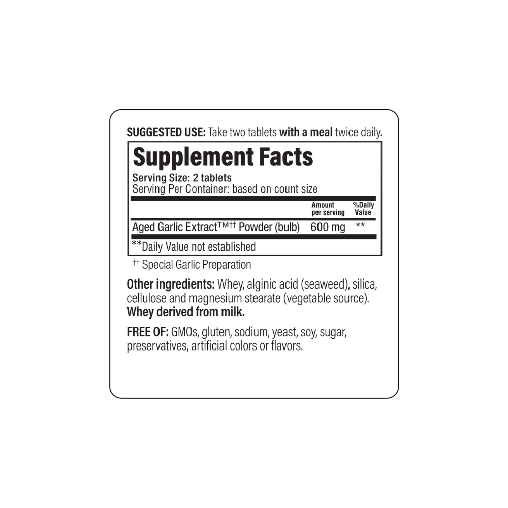 Kyolic Aged Garlic Extract Cardiovascular Formula 100 | Wakunaga