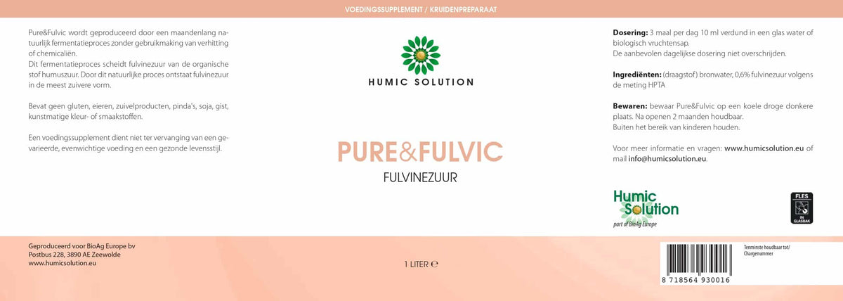 Pure&Fulvic 1L Glas | BioAg