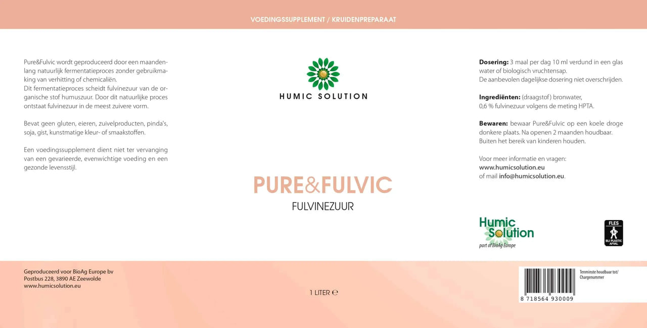 Pure&Fulvic 1L PET | BioAg