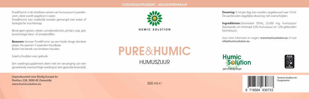 Pure&Humic Liquid 500ml | BioAg