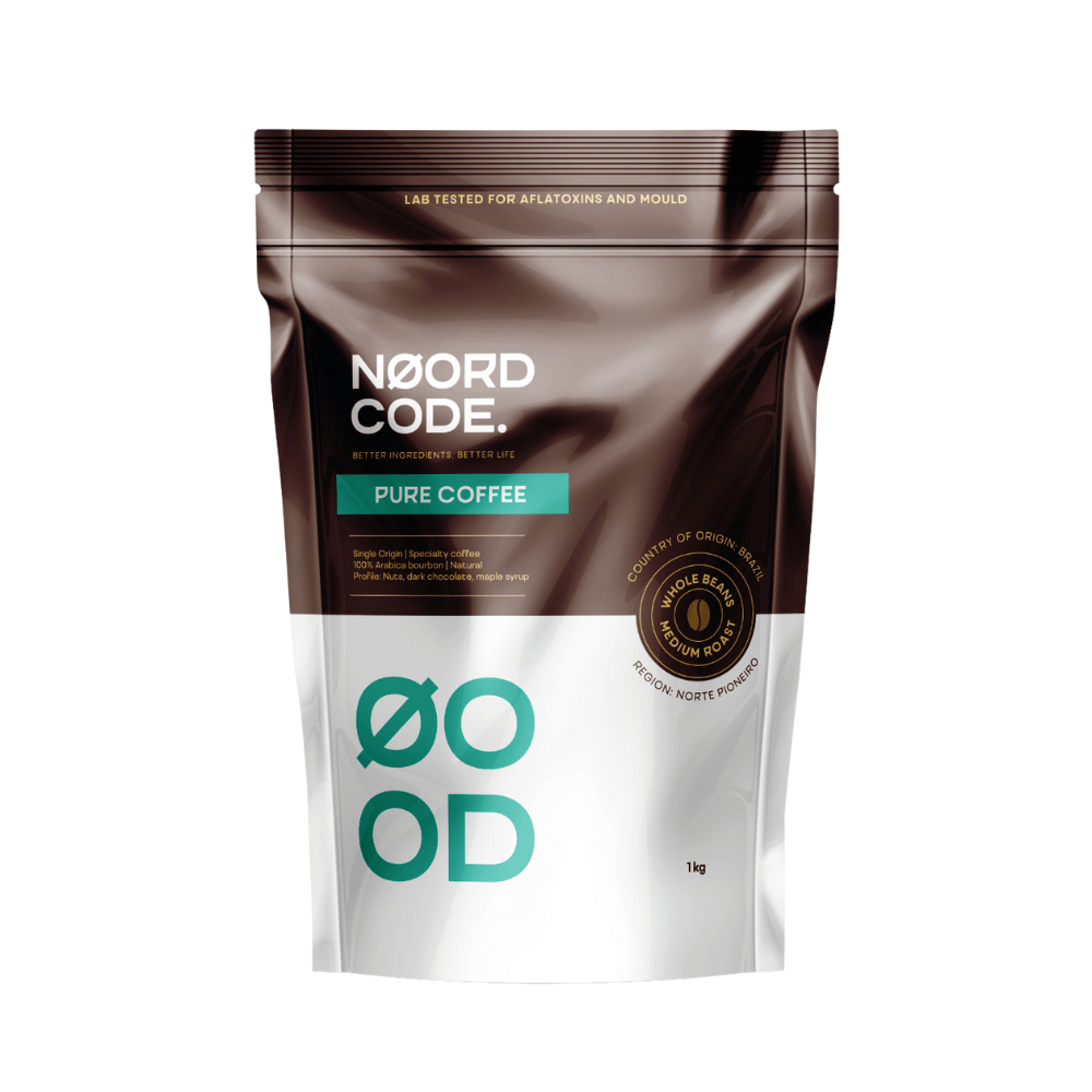 Café puro de tueste medio en grano - 1kg de granos | NoordCode