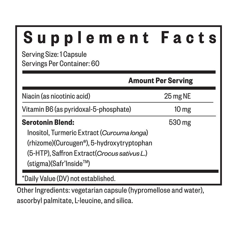 Nutrientes de Serotonina - 60 Cápsulas | Seeking Health