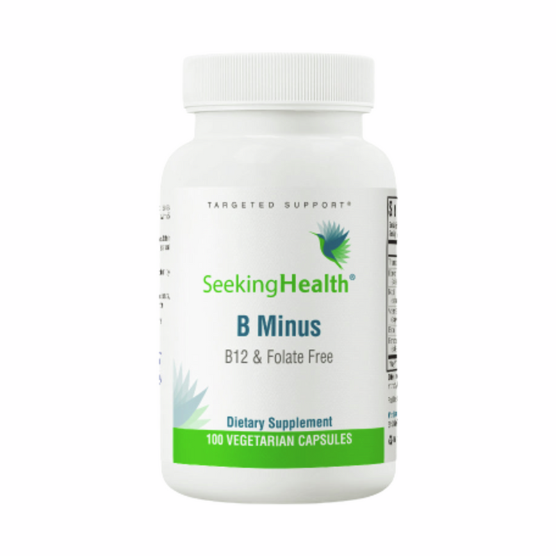 B-Minus (B12 and Folate Free) - 100 Capsules | Seeking Health