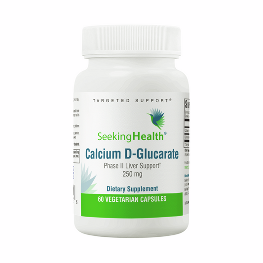 Calcium D-Glucarate 250mg - 60 Capsules | Seeking Health