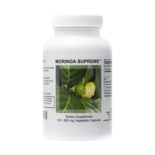 Morinda Supreme (Noni) 600mg - 130 Capsules | Supreme Nutrition Products