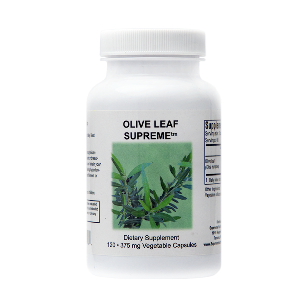 Olive Leaf Supreme (Olea europaea) | 450mg | 120 Kapsler | Supreme Nutrition Products