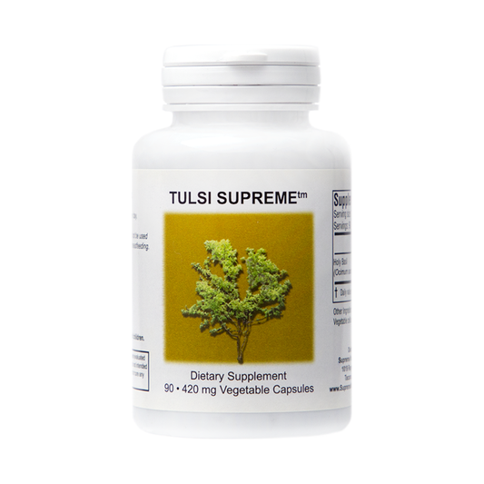 Tulsi Supreme (Heilige Basilicum) 420mg - 90 Capsules | Supreme Nutrition Products