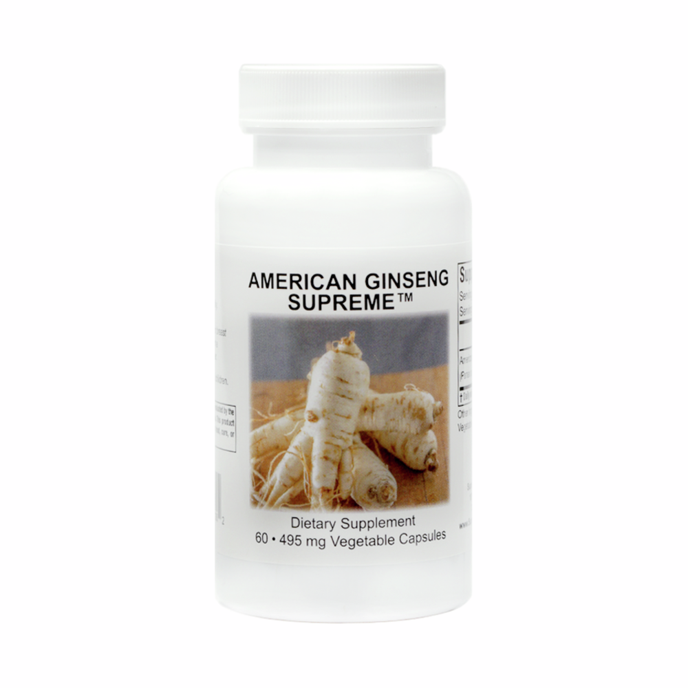 Ginseng Américain Supreme - 60 Capsules | Supreme Nutrition Products