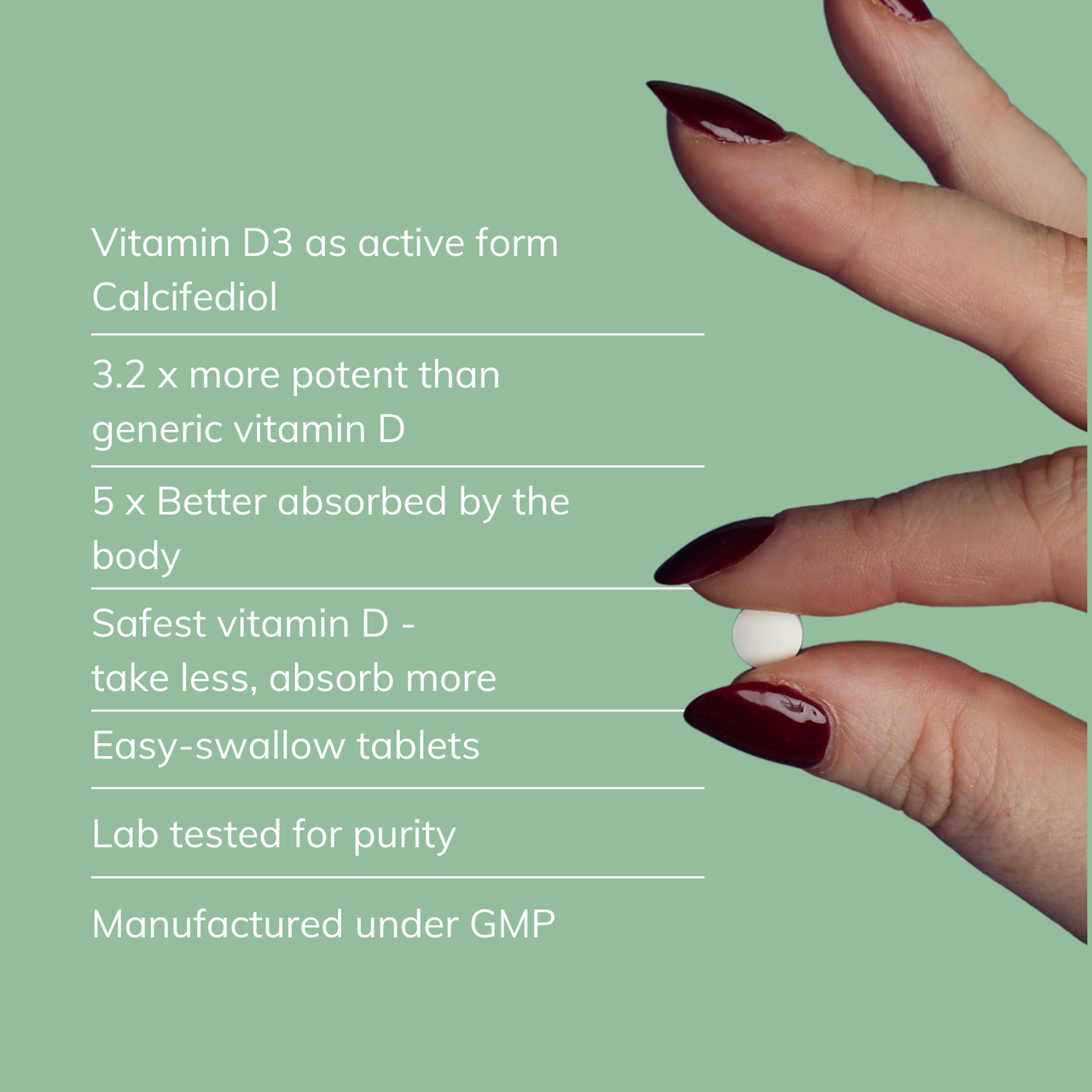 Vitamina D3 2000 UI - 60 tabletas | VitamoreD