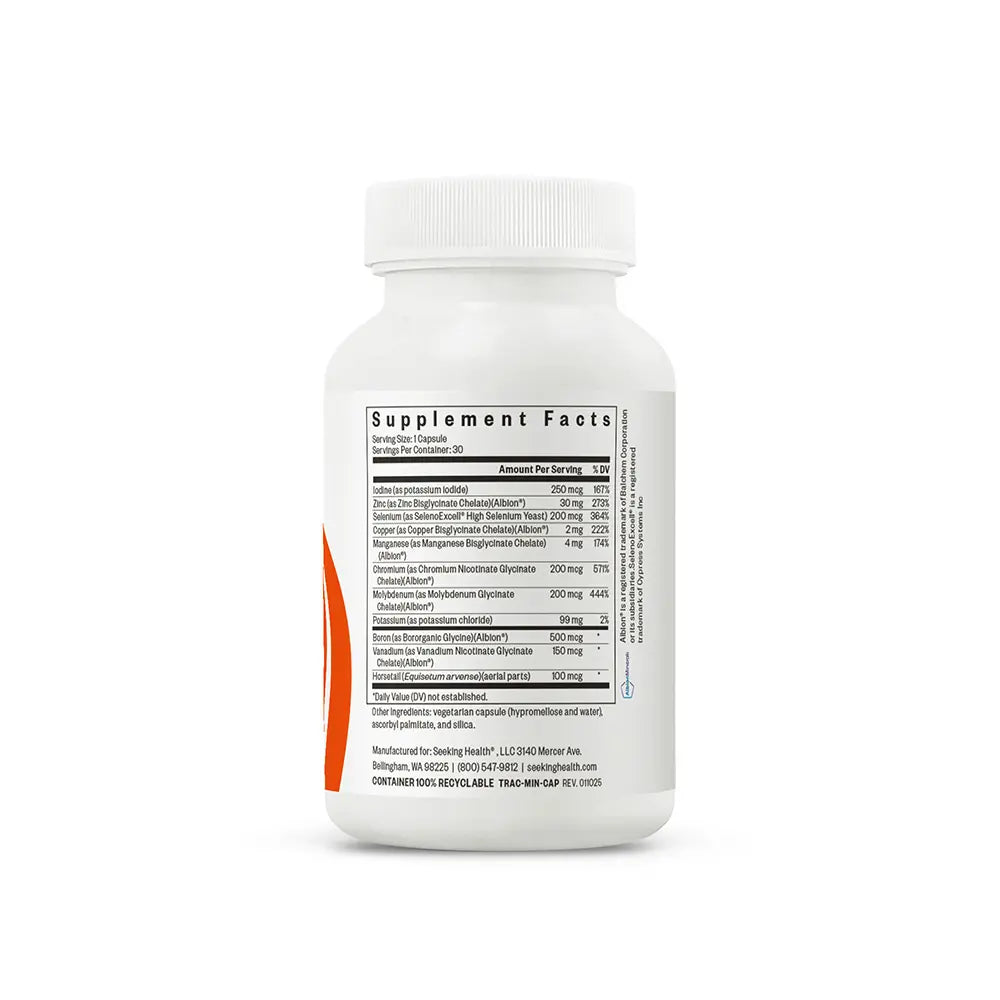 Trace Minerals Complex (Iron Free) - 30 Capsules | Seeking Health