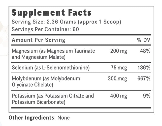 ThiAssist Mineral Formula - 141.6g | Objective Nutrients