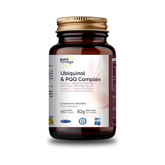 Complexe Ubiquinol & PQQ - 60 capsules | Puro Omega