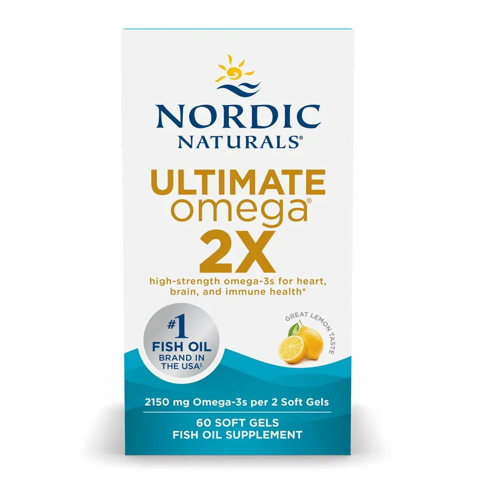 Ultimate Omega 2X 2150mg (Lemon Flavour) - 60 Softgels | Nordic Naturals