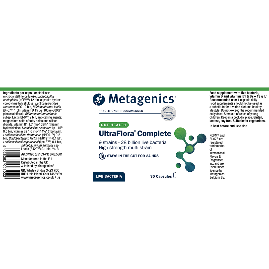 UltraFlora Complete - 30 Capsules | Metagenics