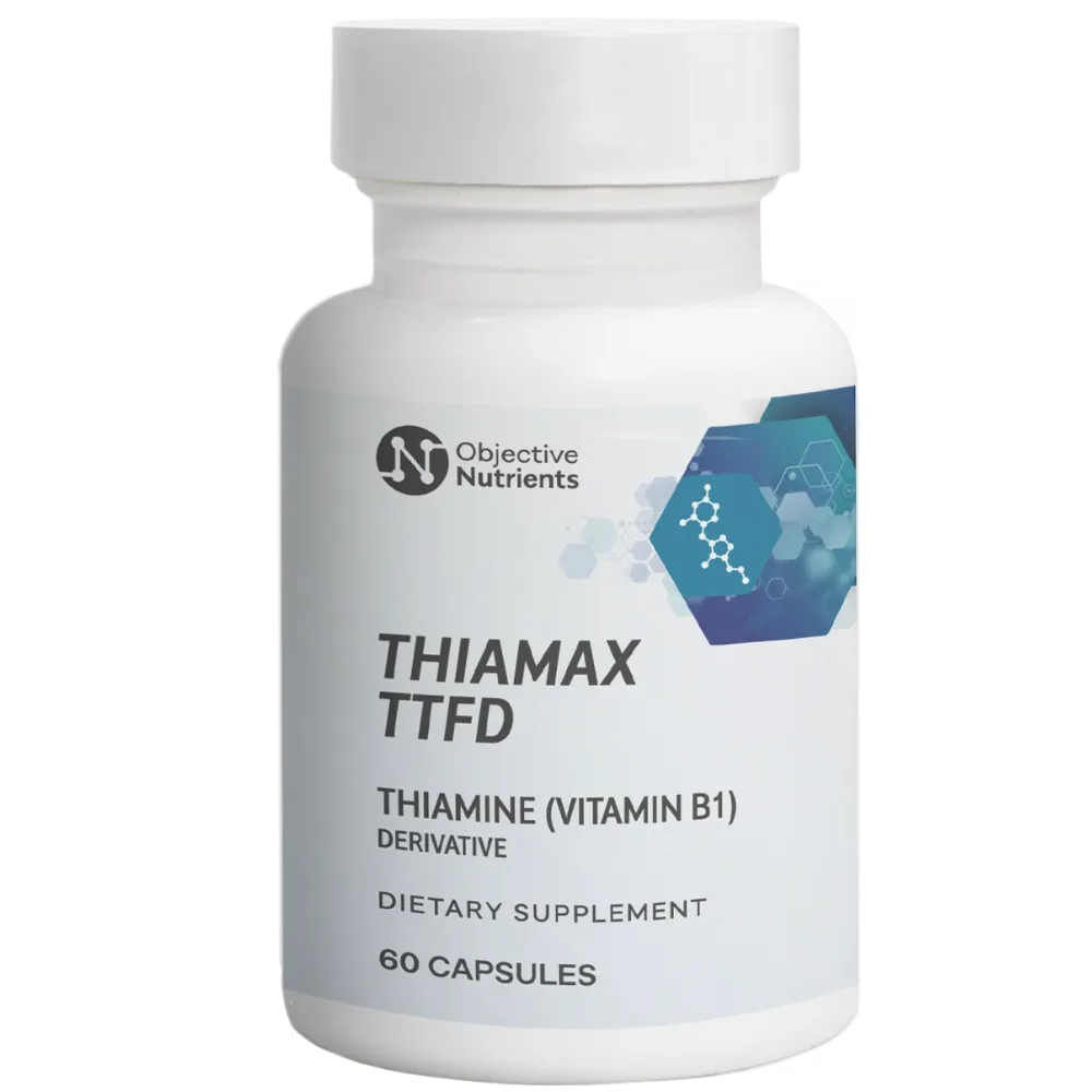 Thiamax Haute Absorption Vitamine B1 - 60 Capsules | Objective Nutrients