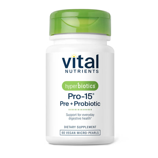 Hyperbiotics Pro-15® Pre + Probiotic - 60 Capsules | Vital Nutrients