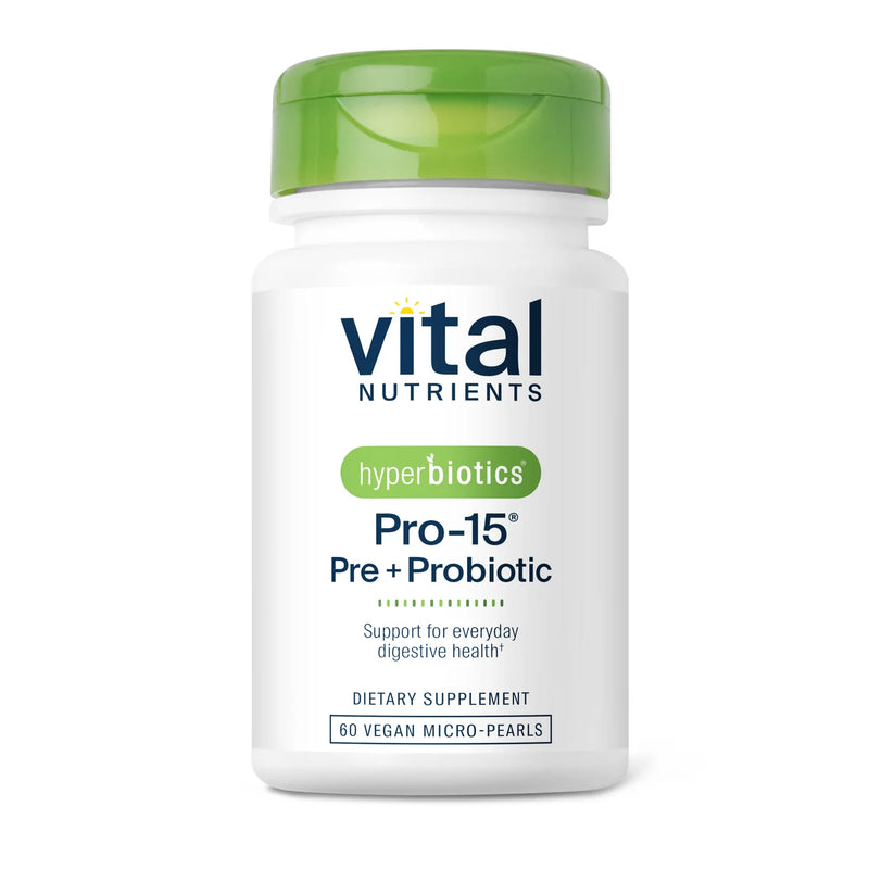 Hyperbiotics Pro-15® Pre + Probiotic - 60 Capsules | Vital Nutrients