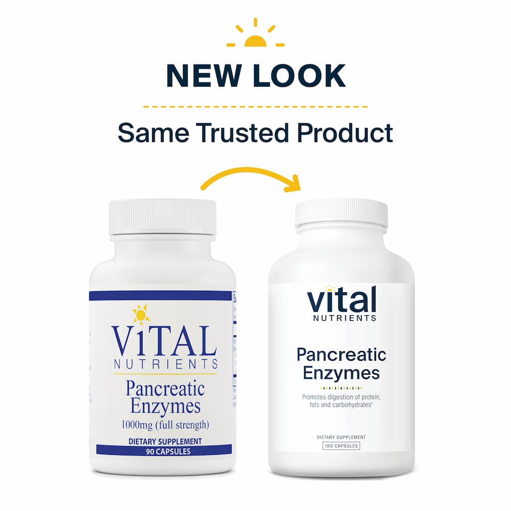 Pancreatic Enzymes 1000mg - 180s | Vital Nutrients | Supplement Hub ...