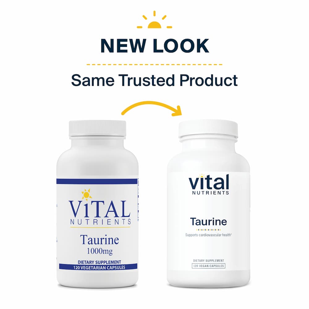 Taurine 1000mg - 120 Capsules | Vital Nutrients