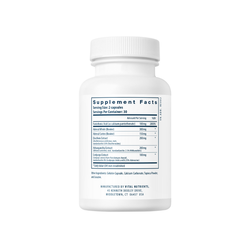 Adrenal Support - 60 Capsules | Vital Nutrients