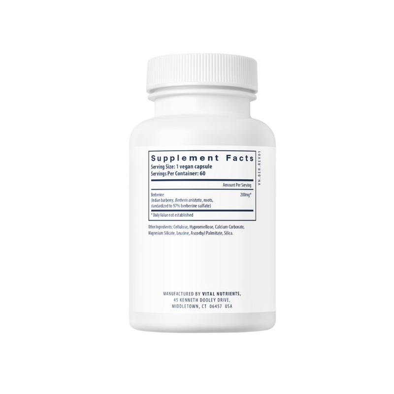 Berberin - 200mg - 60 Kapseln | Vital Nutrients