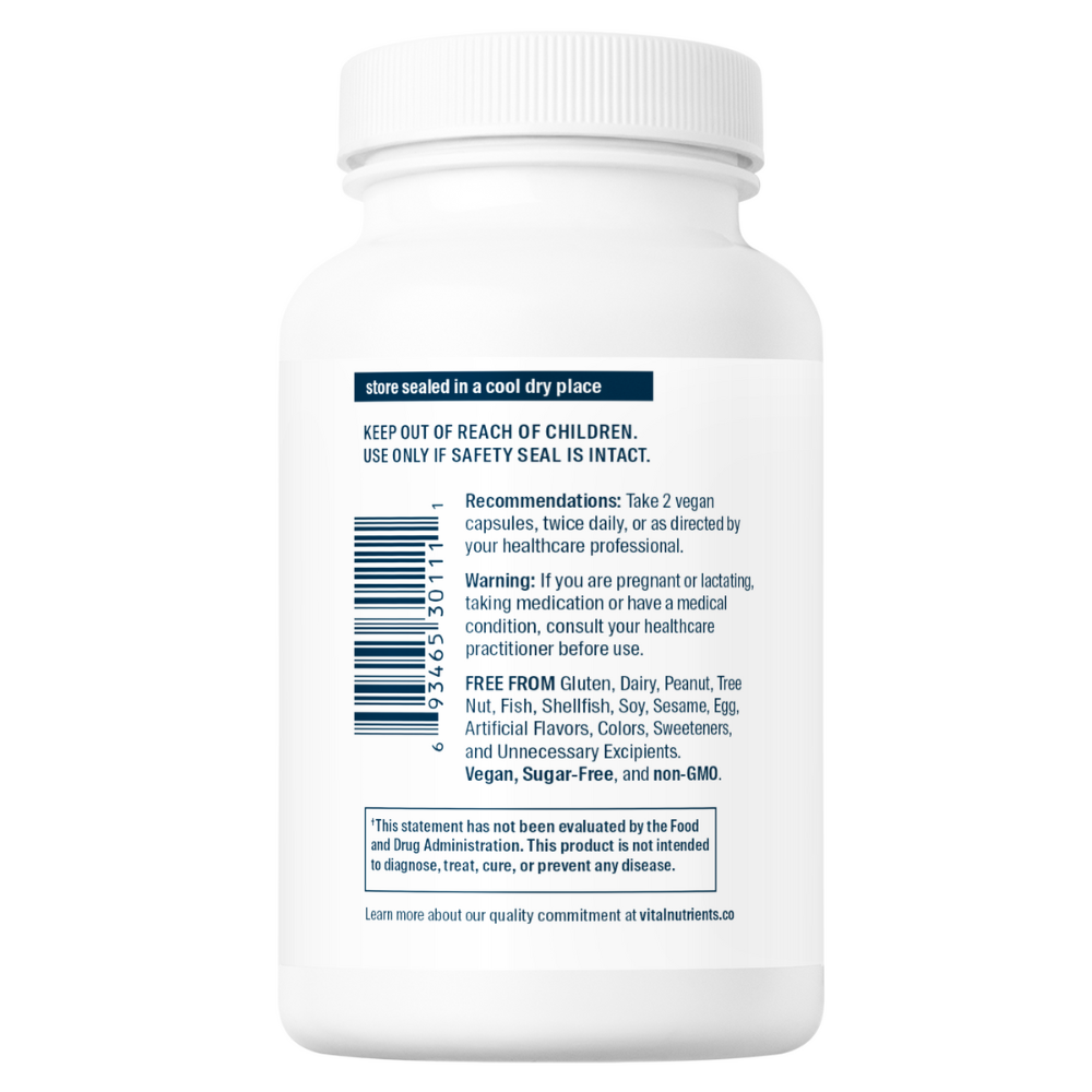 Calcium (Citrat og Malat) | 150mg | 100 Kapsler | Vital Nutrients