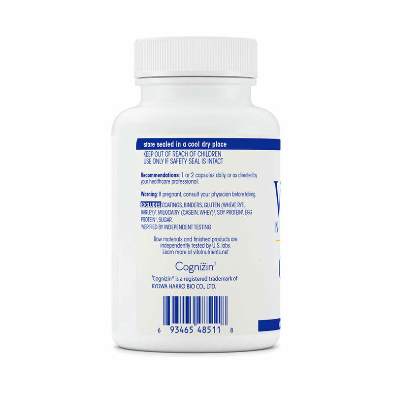 Citicoline Cognizin | 250mg | 60 Kapsler | Vital Nutrients