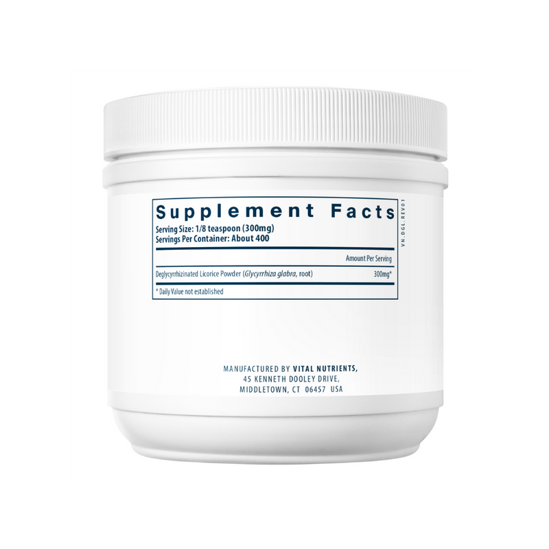 DGL Powder (Deglycyrrhizinated Licorice) - 120g | Vital Nutrients