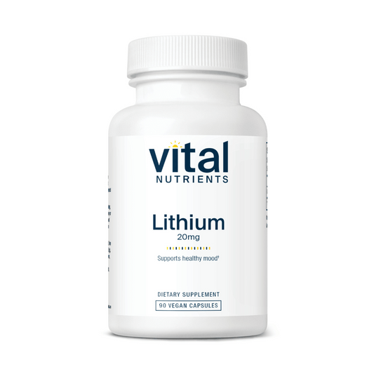 Lithium Orotate 20mg - 90 Capsules | Vital Nutrients