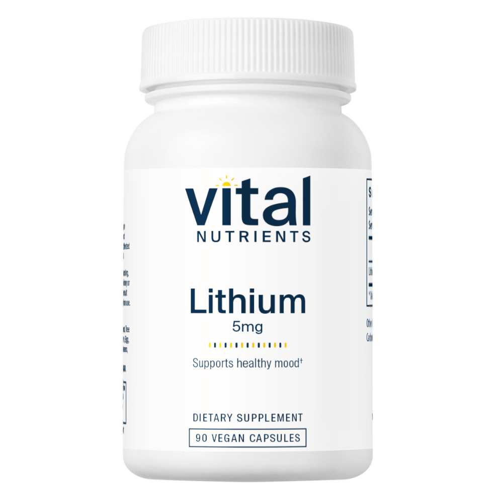 Lithium Orotate 5mg - 90 Capsules | Vital Nutrients