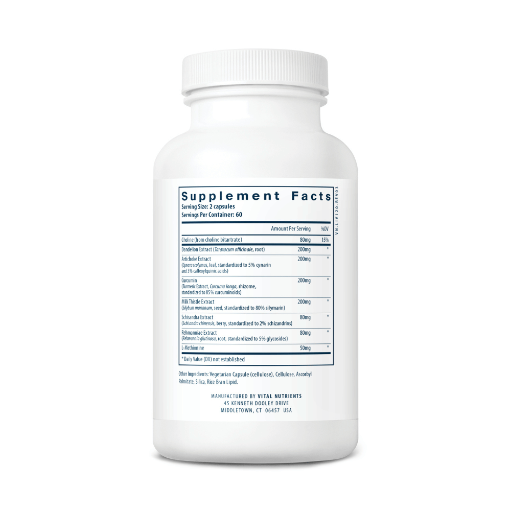 Soutien hépatique - 60 capsules | Vital Nutrients