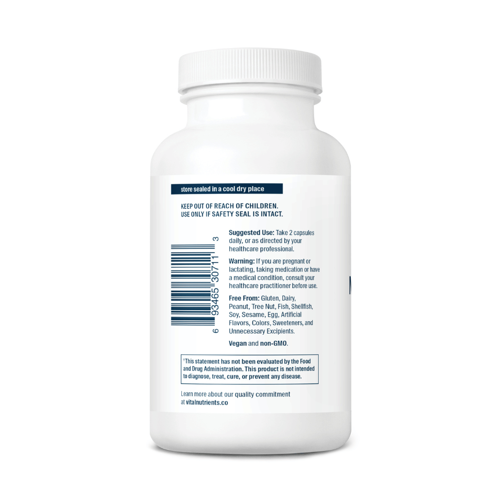 Multi-Minerals Citrate/Malate Formula (No Copper or Iron) - 120 Capsules | Vital Nutrients