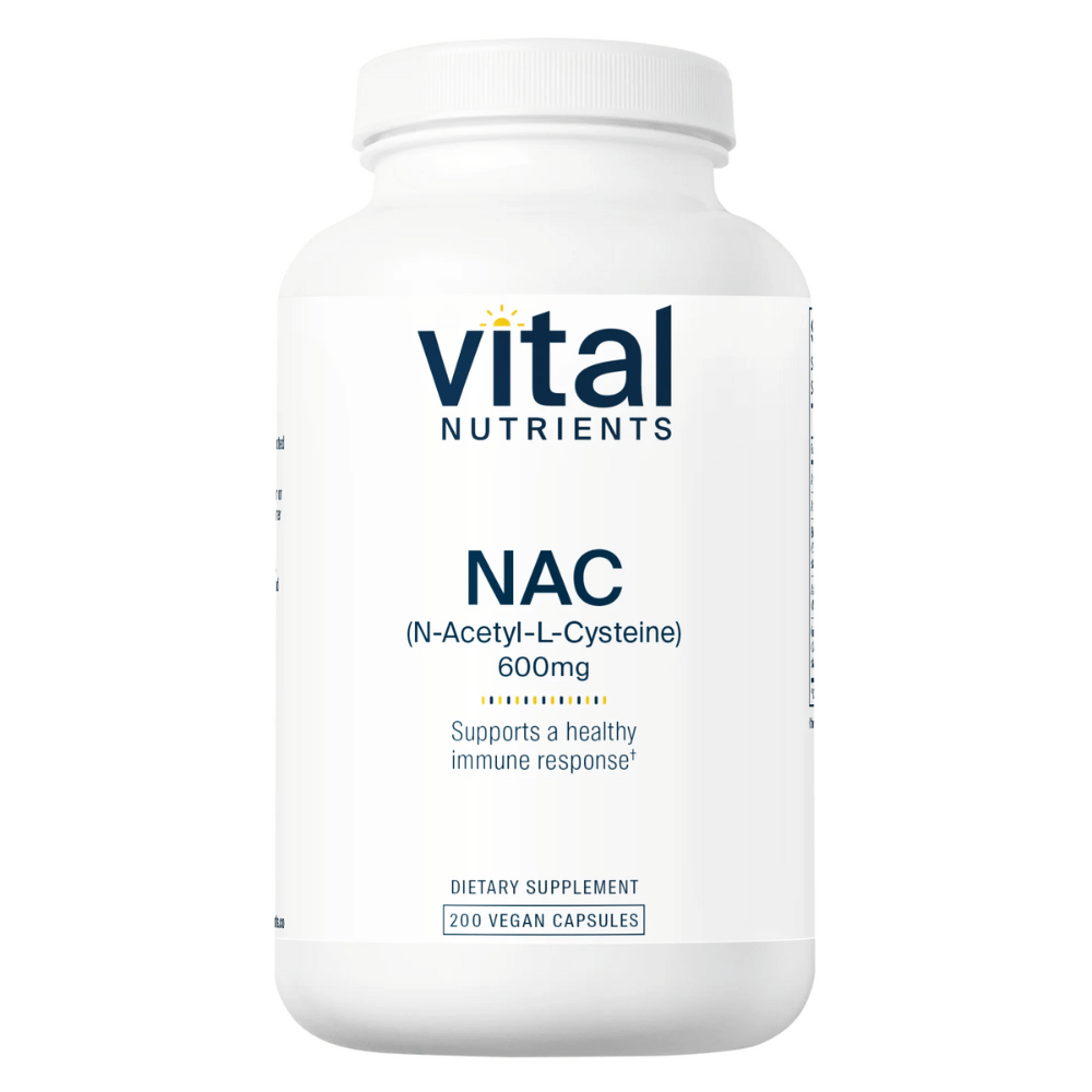 N-Acétyl-L-Cystéine (NAC) 600mg - 200 capsules | Vital Nutrients