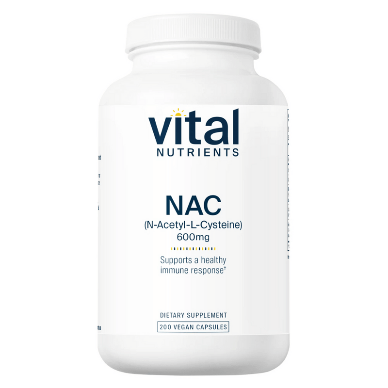 N-Acetyl-L-Cysteine (NAC) 600mg - 200 Capsules | Vital Nutrients