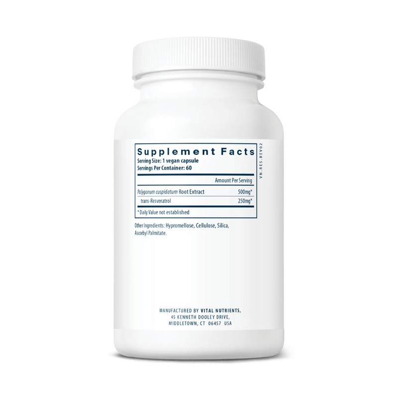 Resveratrol Ultra High Potency | 500mg | 60 Kapsler | Vital Nutrients