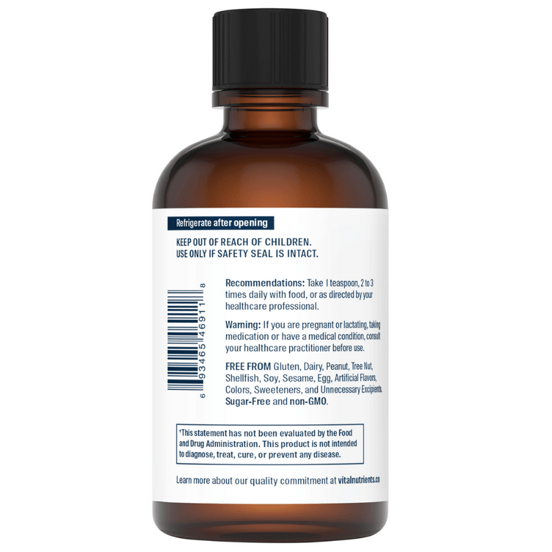 Ultra Pure Levertraan 1025 (Citroensmaak) - 200ml | Vital Nutrients