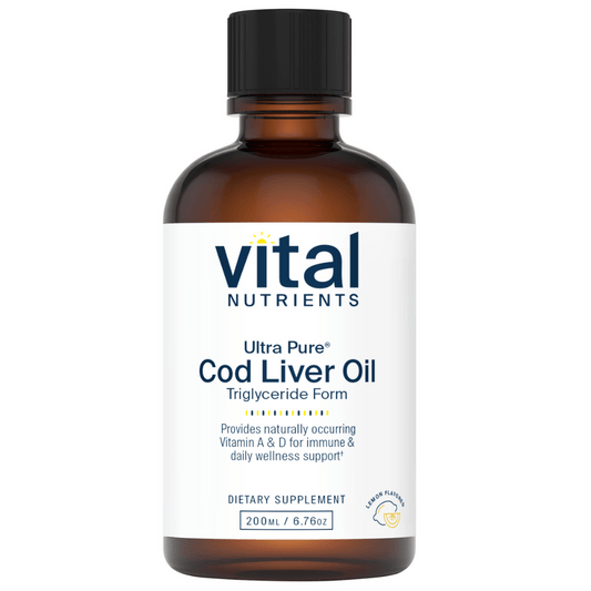 Ultra Pure Cod Liver Oil 1025 | Citronsmag | 200ml | Vital Nutrients