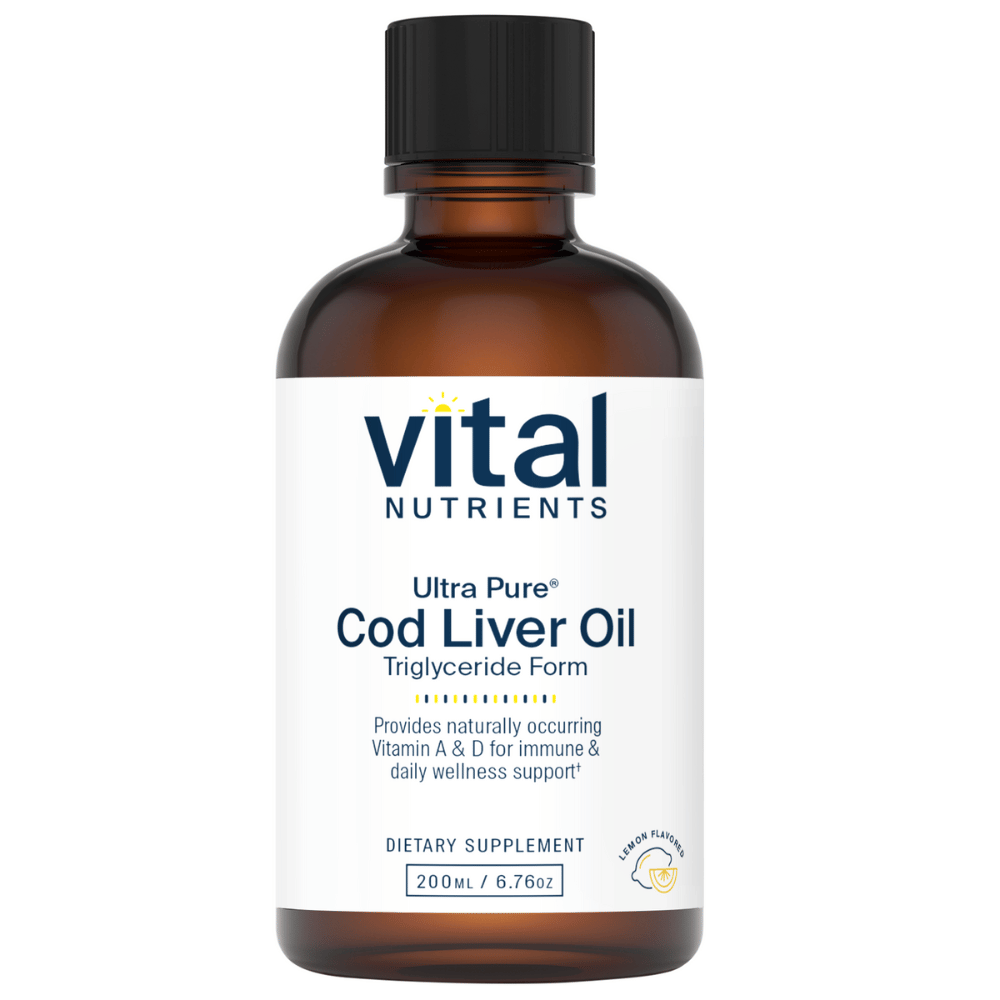 Ultra Pure Cod Liver Oil 1025 (Lemon Flavour) - 200ml | Vital Nutrients