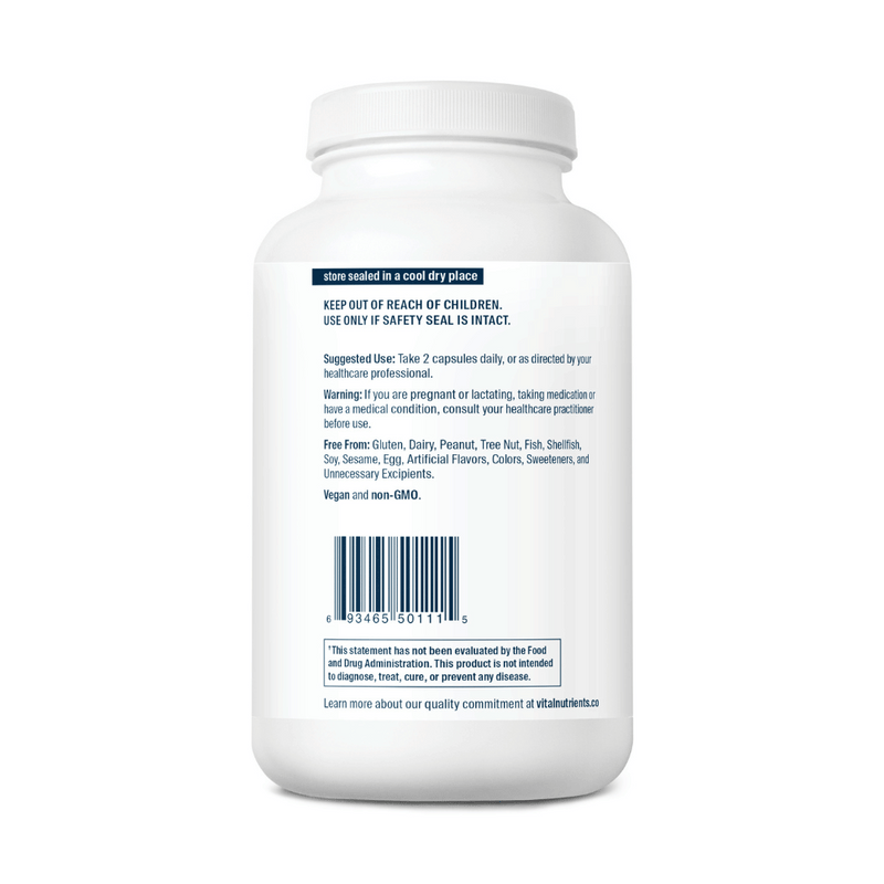 Vitamina C tamponata | 500mg | 220 Capsule | Vital Nutrients