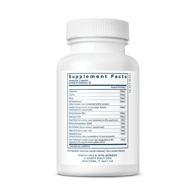 Detox Formula - 60 Capsules | Vital Nutrients