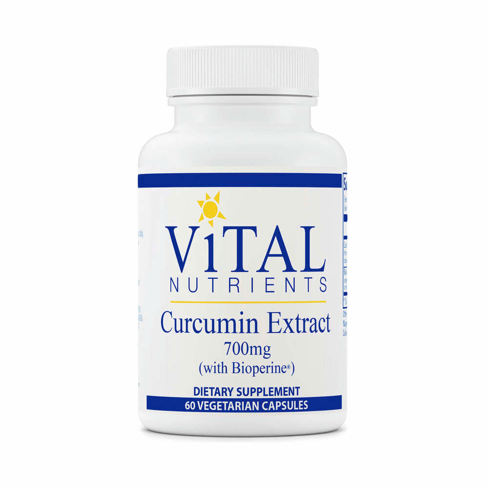 Extrait de curcuma avec biopérine 700mg - 60 capsules | Vital Nutrients