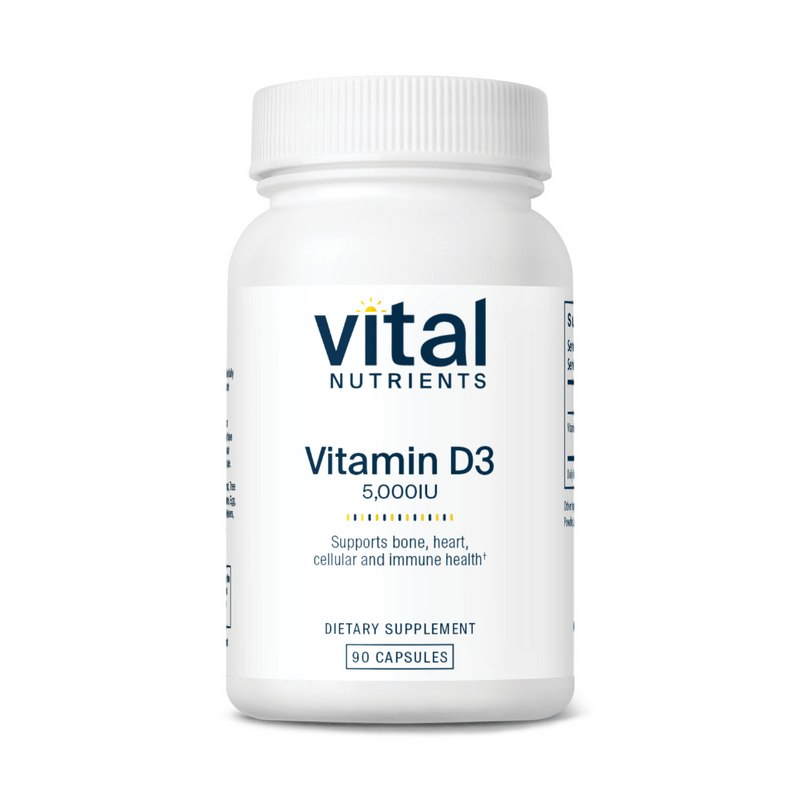 D3-vitamin | 5.000 IE | 90 Kapsler | Vital Nutrients