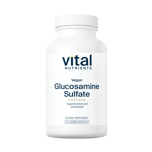 Glucosamin Sulfat Vegetarisk Kilde | 750mg | 120 Kapsler | Vital Nutrients